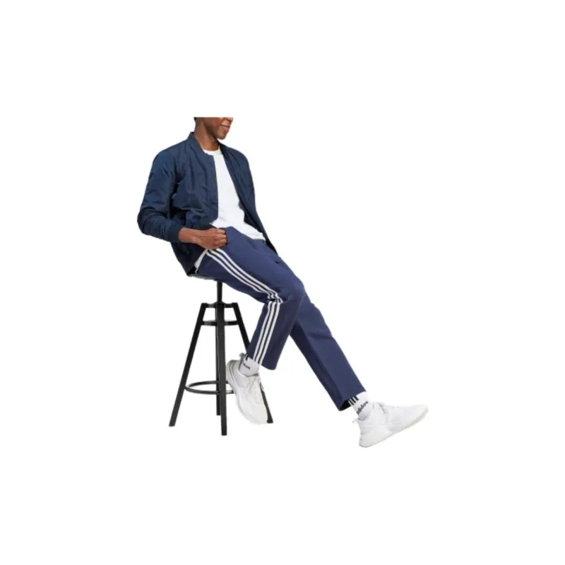 Adidas Essentials 3 Stripes Open Hem Fleece Pants-3