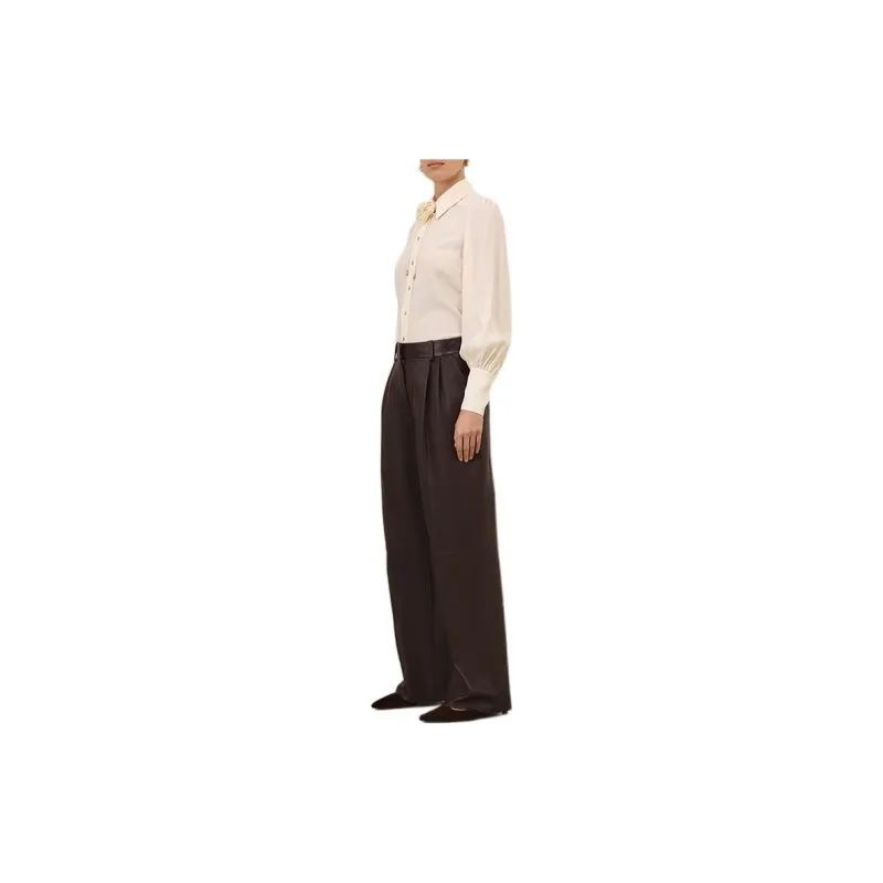 Zimmermann Flower Neck Tie Blouson Shirt-4