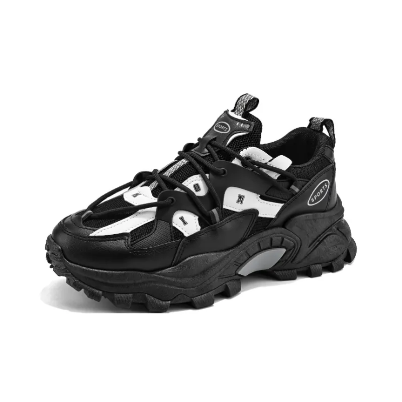 M.M Party Anti Slip And Wear Resistant Height Increasing Low Top Chunky Sneakers Men's-6