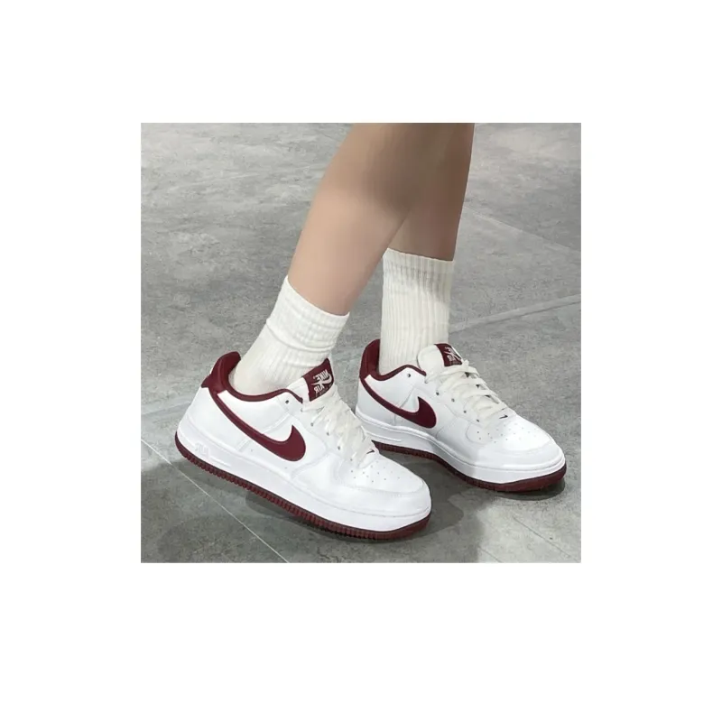 Nike Air Force 1 White Team Red GS-8
