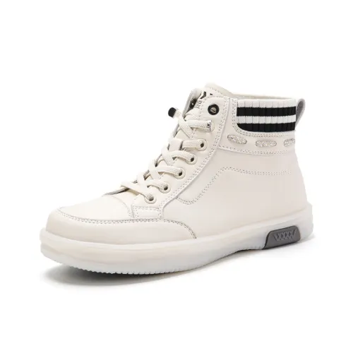 Reivanti High Top Casual Shoes Women's Beige Black