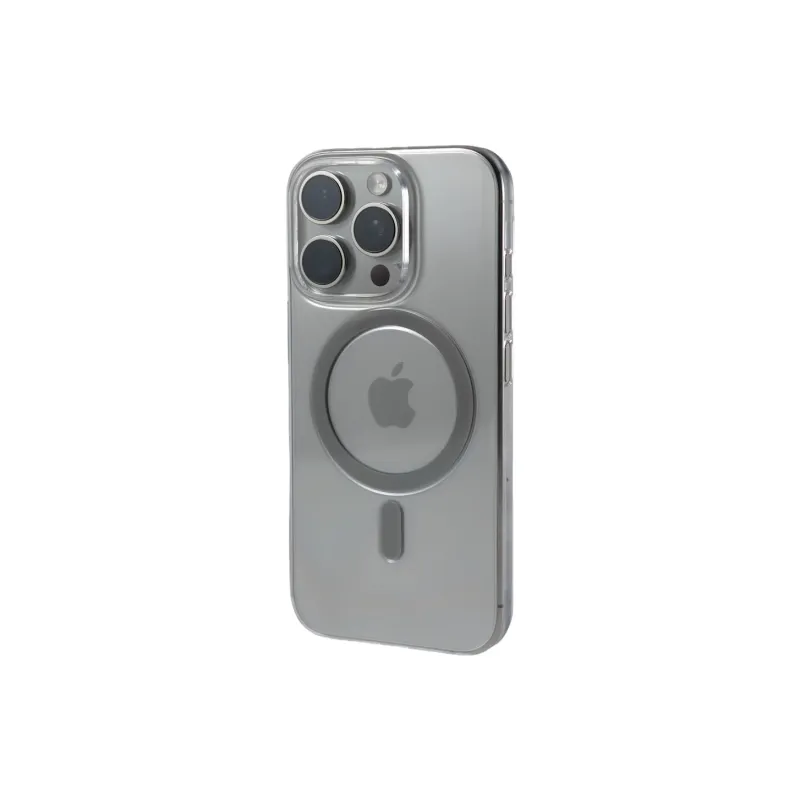 DEPA PC Material Cut Out Button Transparent Magnetic Phone Cases Applicable To Apple-0