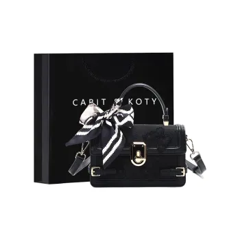 Carit&Koty Polyurethane Synthetic Leather Shoulder Bag Crossbody Bag Handbag Women's Black