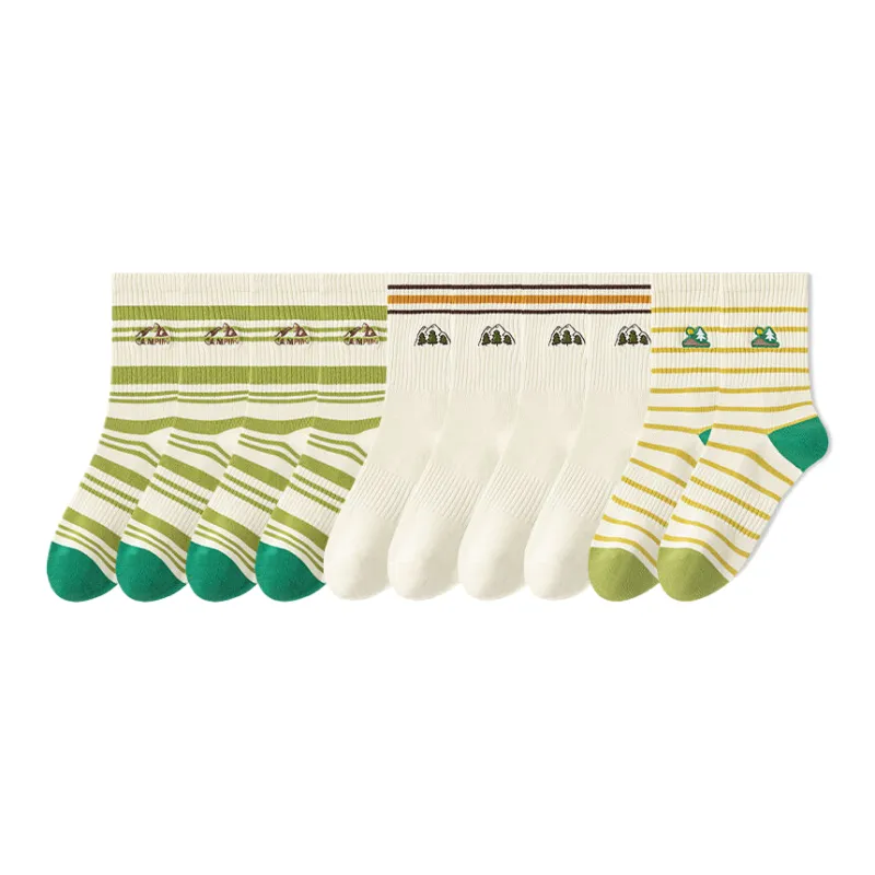 Lan Miao Mid Calf Socks Women's 10 Pack-3