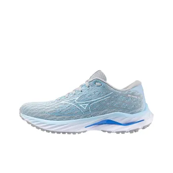 Mizuno Wave Inspire 20 Anti Slip Wear Resistant Low Top Running Shoes Women's Blue Gray