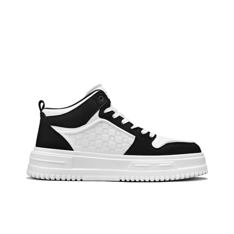 G.N.SHIJIA Anti-Slip And Wear-Resistant Lightweight Height Increasing Mid-Top Skateboard Shoes Men's-7