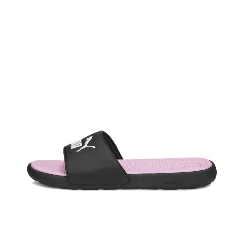 PUMA Cool Cat 2.0 Slip Resistant Abrasion Resistant Slide Slippers Women's Black Pink