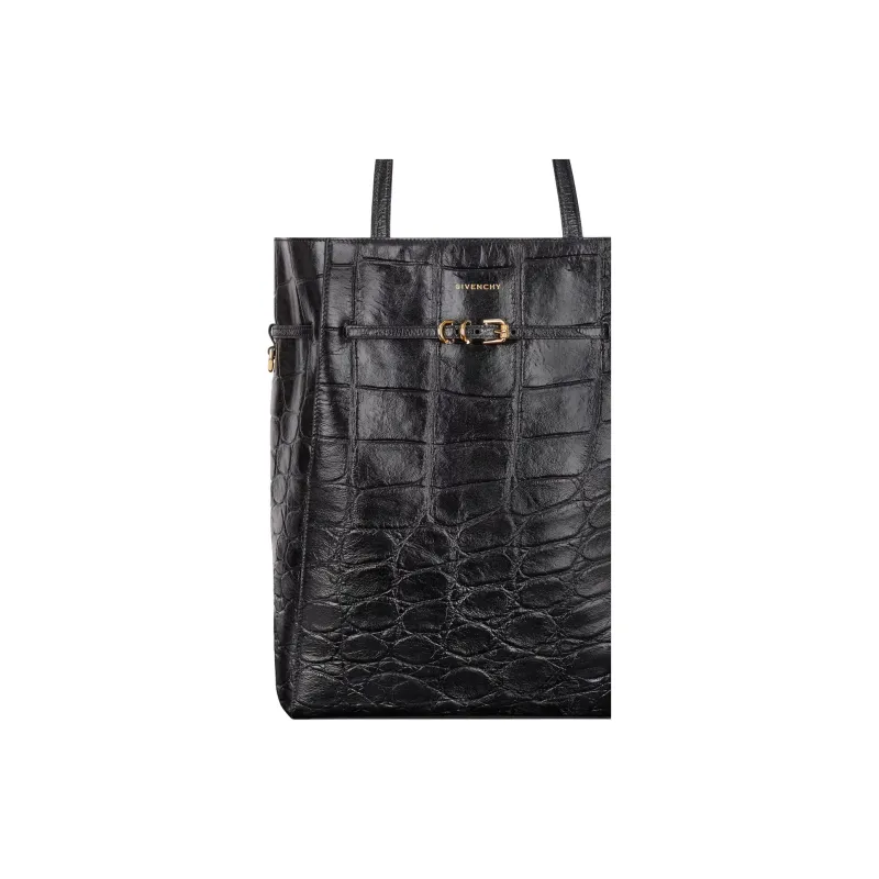 GIVENCHY Voyou Calfskin Tote Bag, Shopping Bag, Handbag, Shoulder Bag Medium Size Women's Black-4