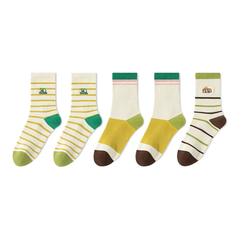 Lan Miao Mid Calf Socks Women's 5 Pack-1