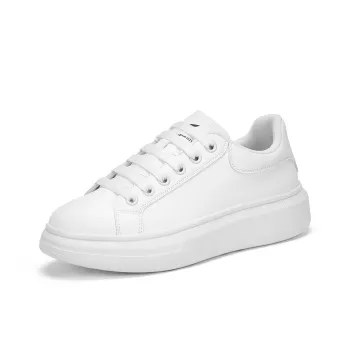 RED DRAGONFLY Small White Shoes Lightweight And Breathable Low Top Casual Shoes Men's White Black