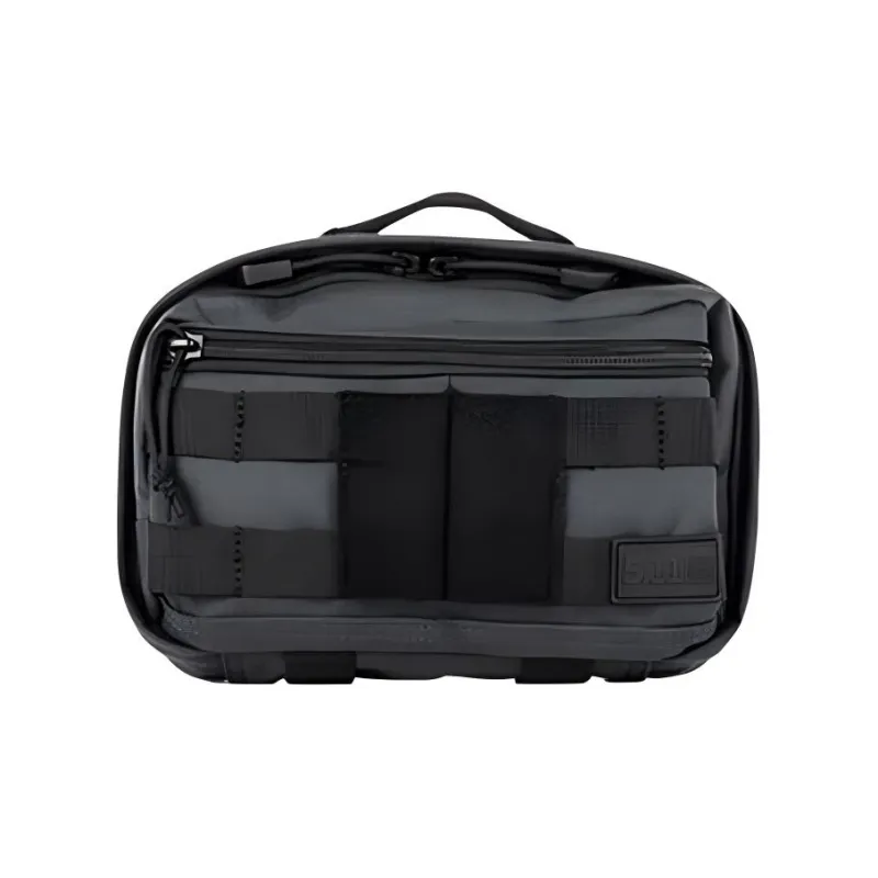 5.11 Nylon One Shoulder Crossbody Handbag Fanny Pack Men's Black Gray-0