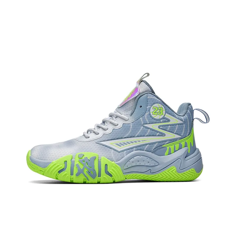 Wooden Rabbit Anti Slip Wear Resistant Mid Top Basketball Shoes Unisex-5
