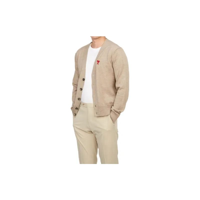 AMIPARIS Paris Ami De Coeur Logo Embroidered Buttoned Cardigan-3