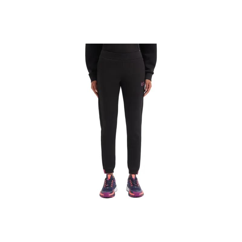 EMPORIO ARMANI EA7 FW24 Knitted Sports Pants Women's Black-3
