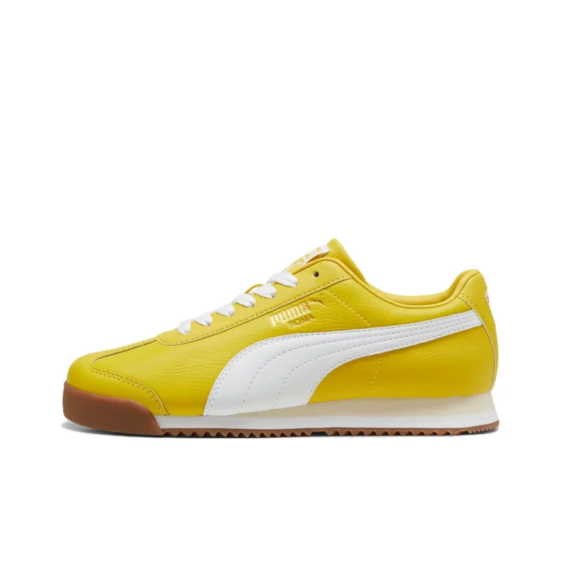 PUMA Roma 24 Anti Slip Wear Resistant Low Top Training Shoes Unisex Yellow-0