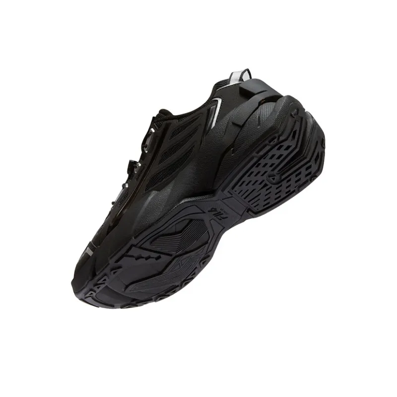 FILA FUSION TI 22 Abrasion Resistant Low Top Casual Shoes Women's Black-4