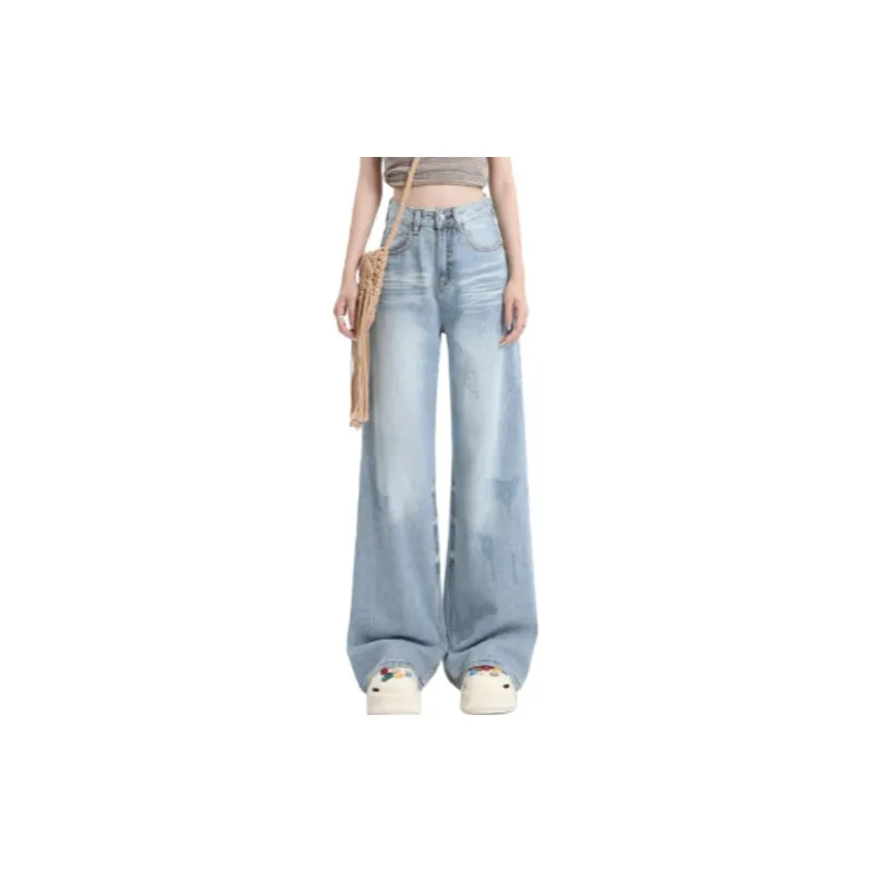 YINLEI Jeans Women's Light Blue-1