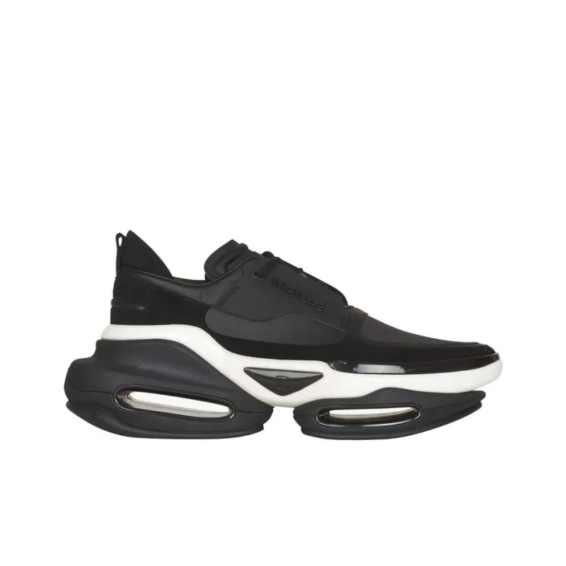 BALMAIN B Bold Chunky Sneakers Men Low Top Black/White-1