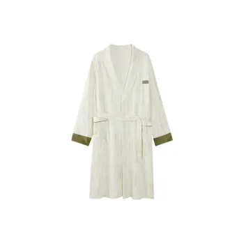 Lanza Pajama Robe Unisex 2-Piece Set Ivory