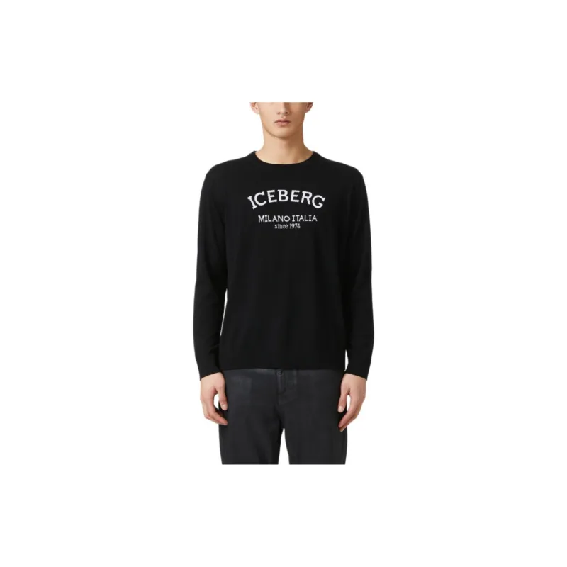 Iceberg Jacquard logo Sweater-2