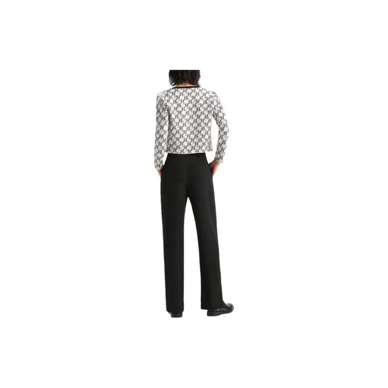 KARL LAGERFELD SS23 Knitwear Women's Black White-3