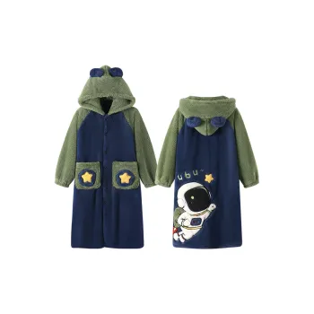 Maultiay Pajama Robe Men's Blue