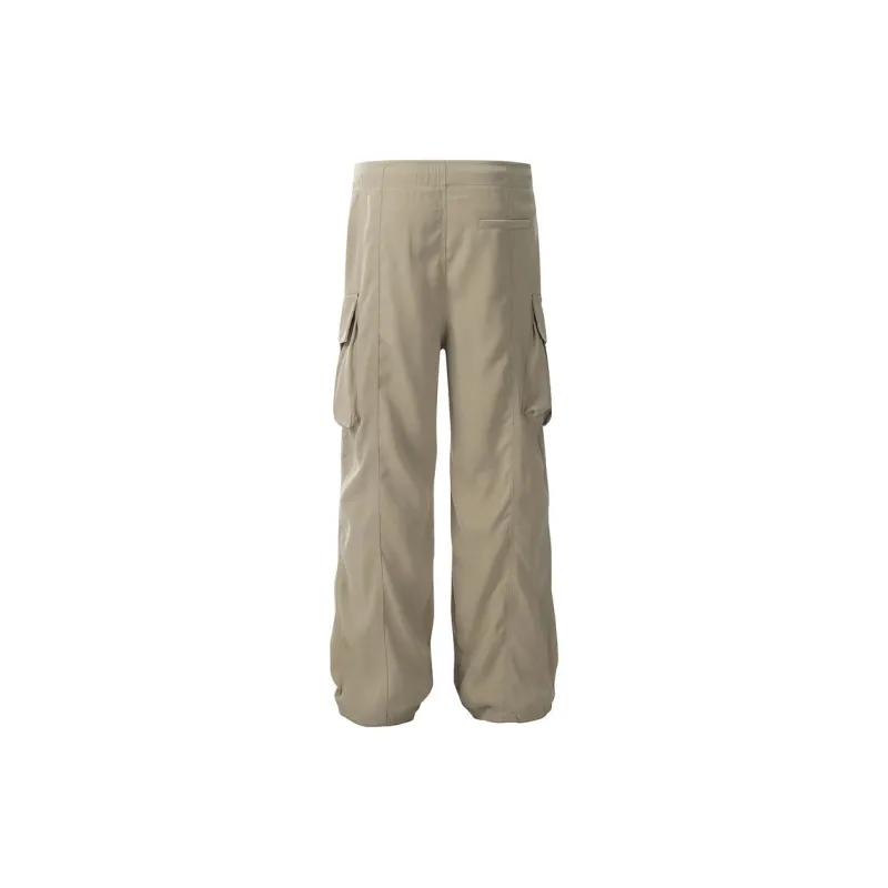 YINLEI Cargo Pants Unisex Dark Khaki-1