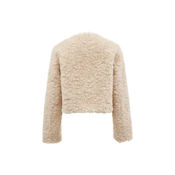 ONLY Cropped Coats Women's H2Z Cream White
