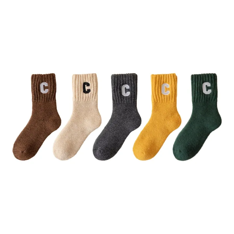 MIIOW Mid Calf Socks Women's Combo Set-7