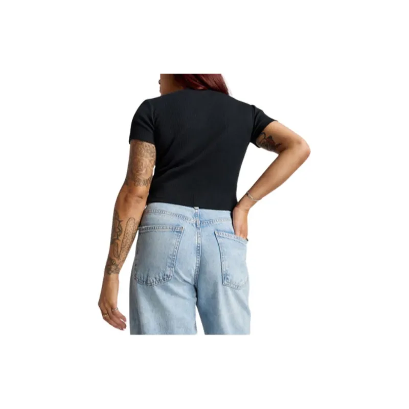 Converse Ribbed Slim T Shirt-1