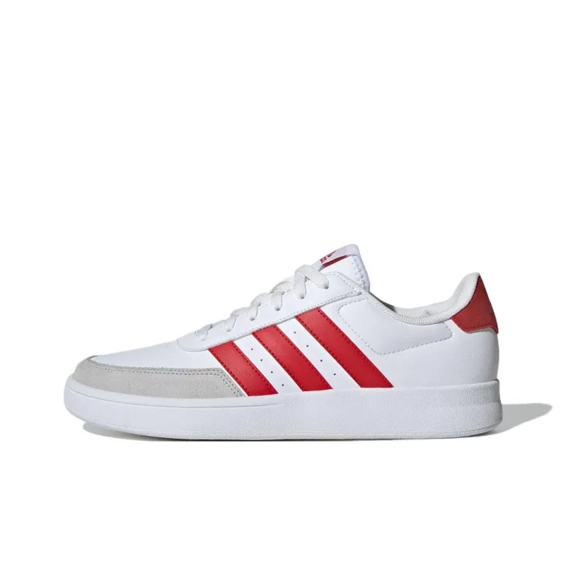 Adidas BREAKNET 2.0 Anti Slip Wear Resistant Low Top Skateboard Shoes Men's White-0