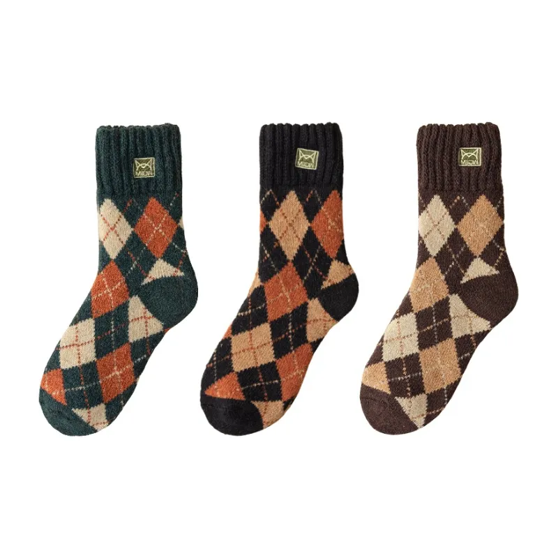 MIIOW Mid Calf Socks Men's Combo Set-4