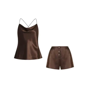 SILKY MIRACLE SS23 Pajama Set Women's Chocolate