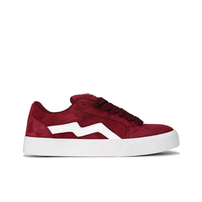 BXGY Anti Slip And Wear Resistant Coverage Low Top Skateboard Shoes Unisex Burgundy-1