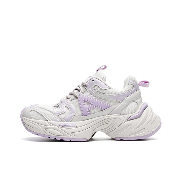 Acupuncture Low-Top Chunky Sneakers Unisex Nightlight Silver-12