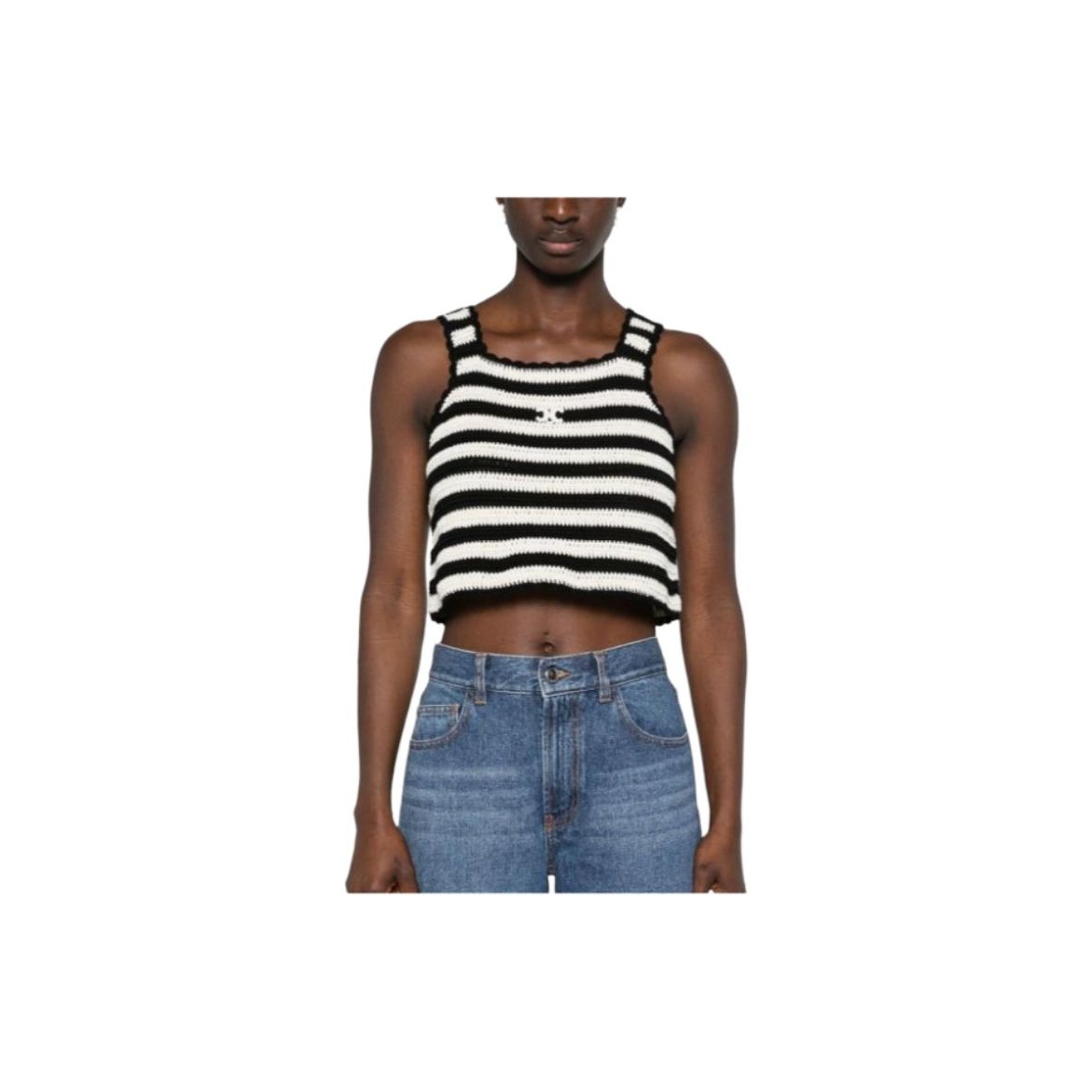 CELINE Tank Tops Women's Black/White - Cheap Rcj Jordan Outlet CELINE Tank Tops Women's Black/White - Cheap Rcj Jordan Outlet