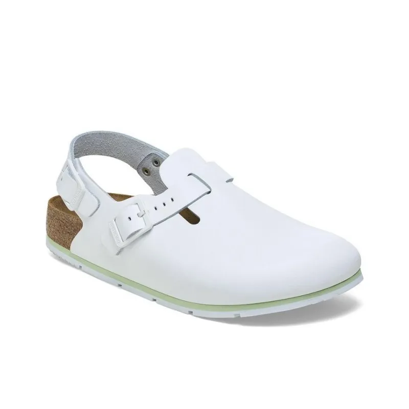 Birkenstock Rubber Sole Abrasion Resistant Wrap toe Slippers Unisex White-3