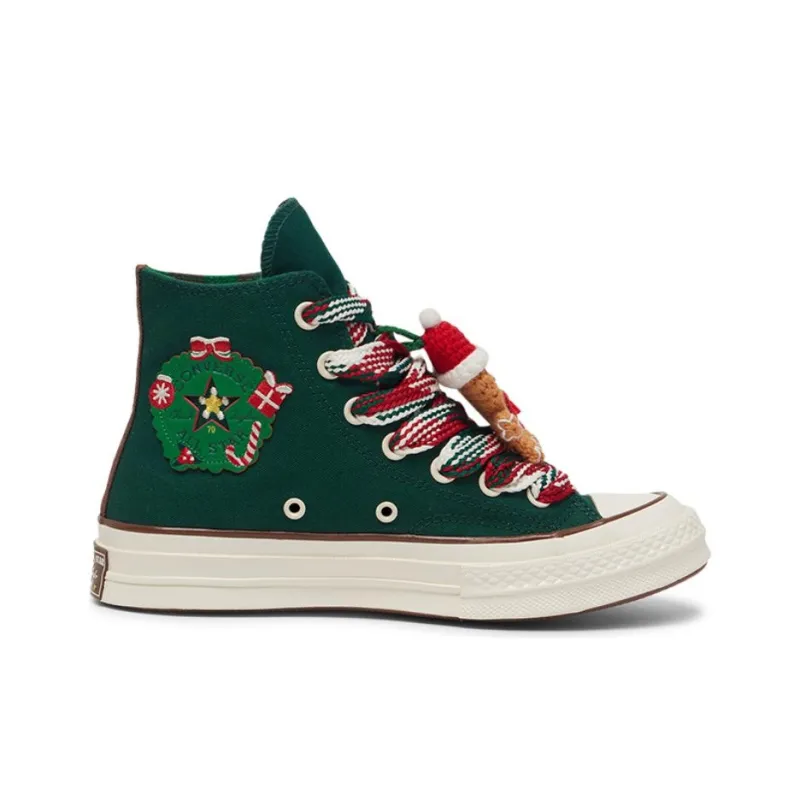 Converse Chuck 70 Hi X Mas Gingerbread & Knit Sock Midnight Clover Women's-1