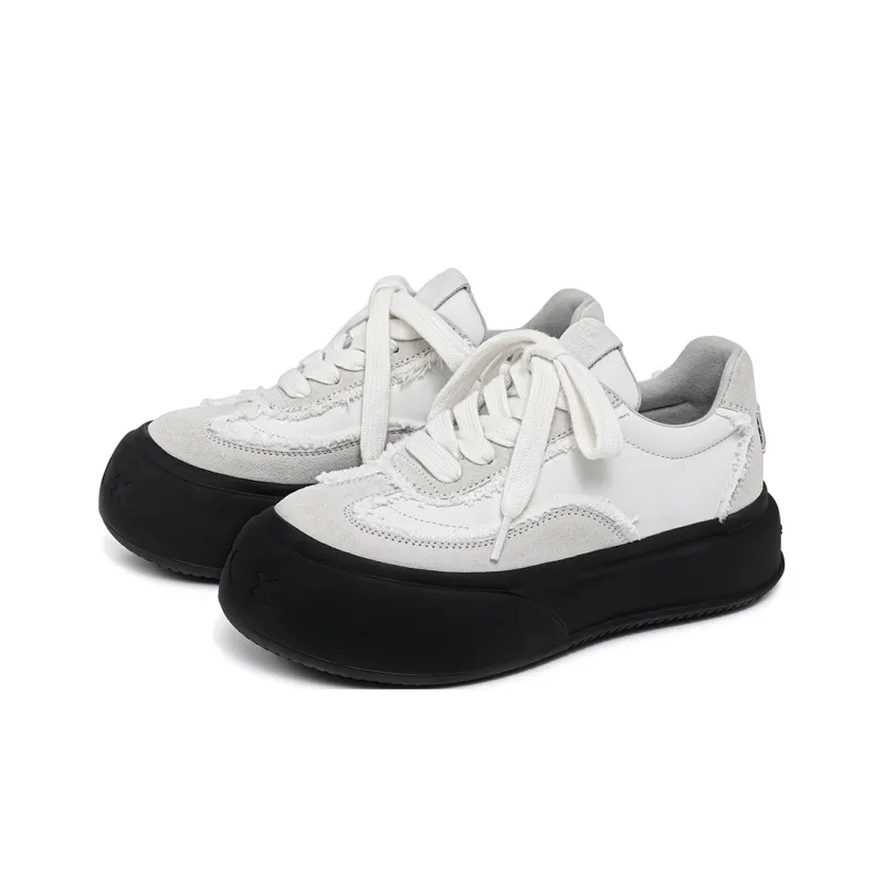 SOAP OPERA Dexun Series Anti Slip And Wear Resistant Height Increasing Low Top Skateboard Shoes Unisex Gray-3