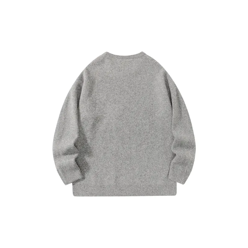 Suamoment Autumn Vintage Casual Couple Loose Fit Knitwear Unisex-17
