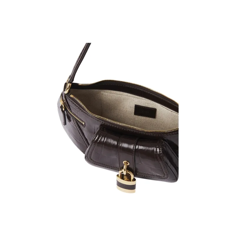 Chloe Calfskin One Shoulder Handbags Women's Cor Brown-4