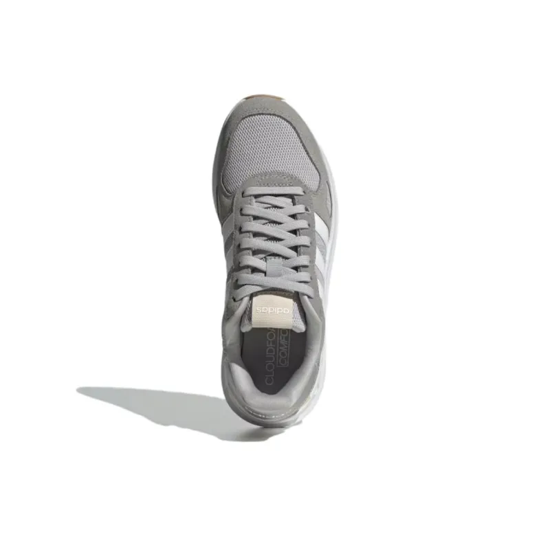 Adidas Anti Slip Wear Resistant Low Top Running Shoes Women's Gray-3