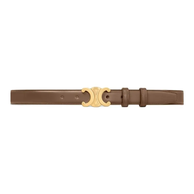 CELINE Medium Triomphe Belt In Taurillon Leather-1