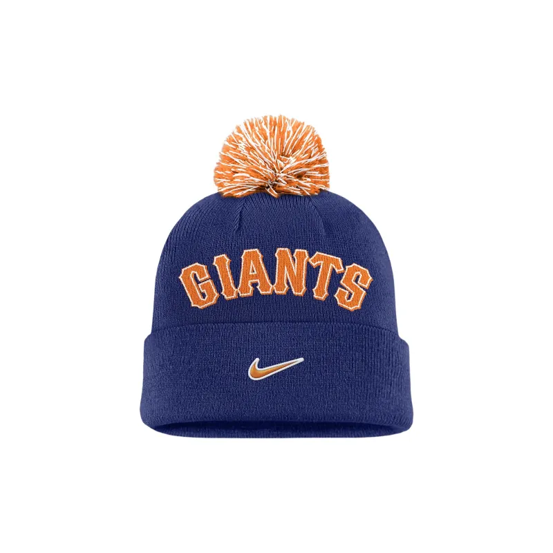 Nike San Francisco Giants Peak Men's Nike Mlb Cuffed Pom Beanie-1
