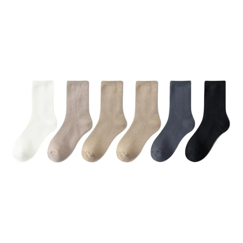 MIIOW Mid Calf Socks Men's 6 Pack-2