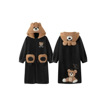 Maultiay Sleep Robe Men's Black