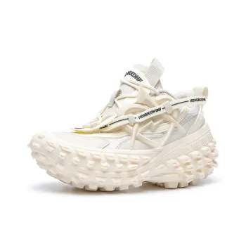 MVA Impact Resistant Wear Resistant Lightweight Breathable Slip Resistant Low Top Chunky Sneakers Unisex Beige