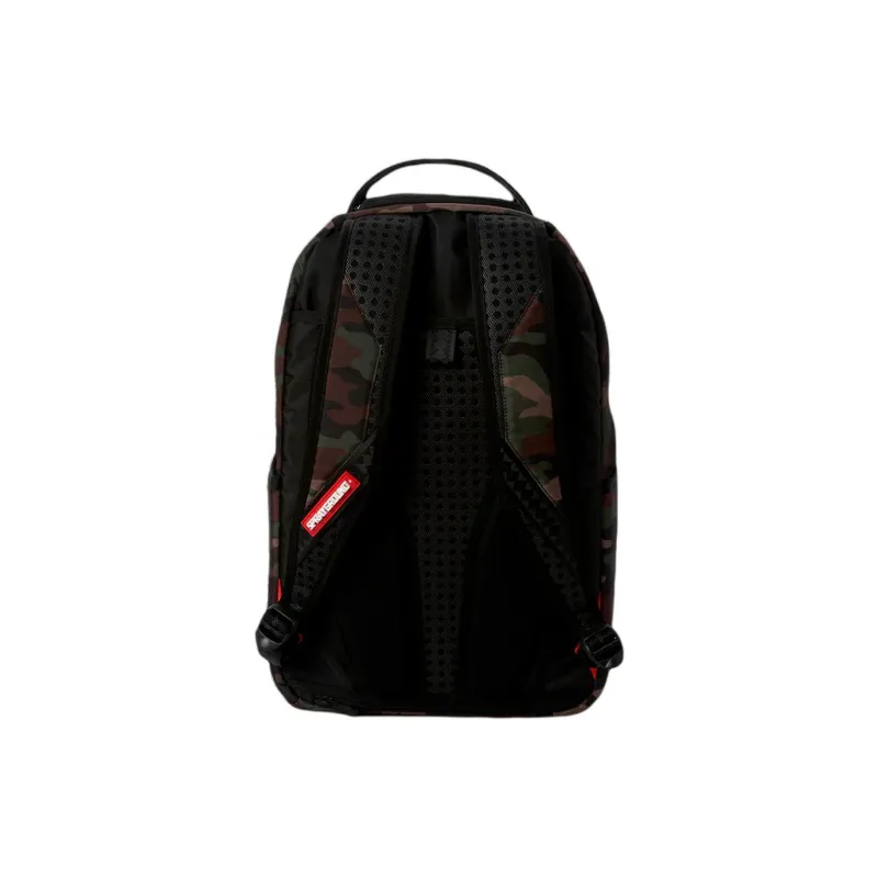 SPRAYGROUND Polyester Backpack Men's Army Green & Multicolor-3