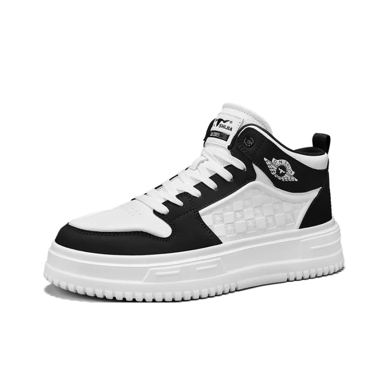 G.N.SHIJIA Anti-Slip And Wear-Resistant Lightweight Height Increasing Mid-Top Skateboard Shoes Men's-8