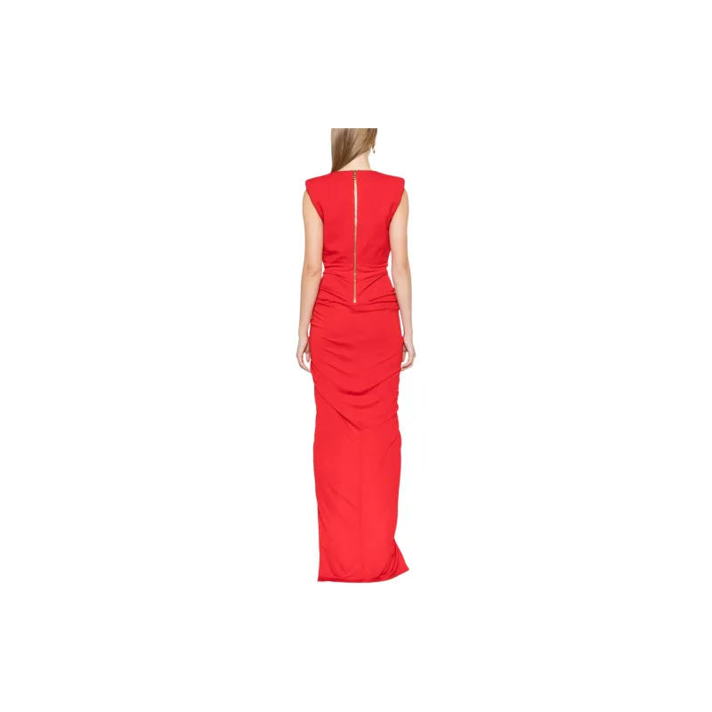 BALMAIN Crepe Tailored Maxi Dress-2